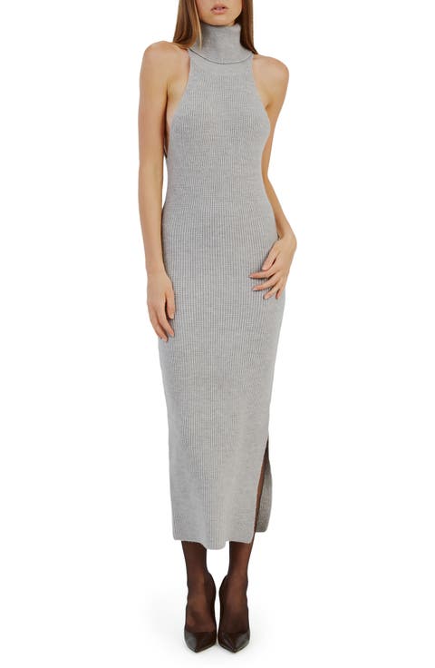 Mariano Turtleneck Sleeveless Rib Sweater Dress