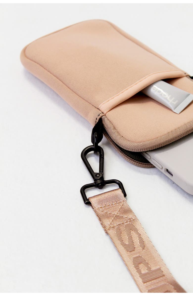 POP UPS BRAND Water Resistant Phone Crossbody Bag, Alternate, color, Beige