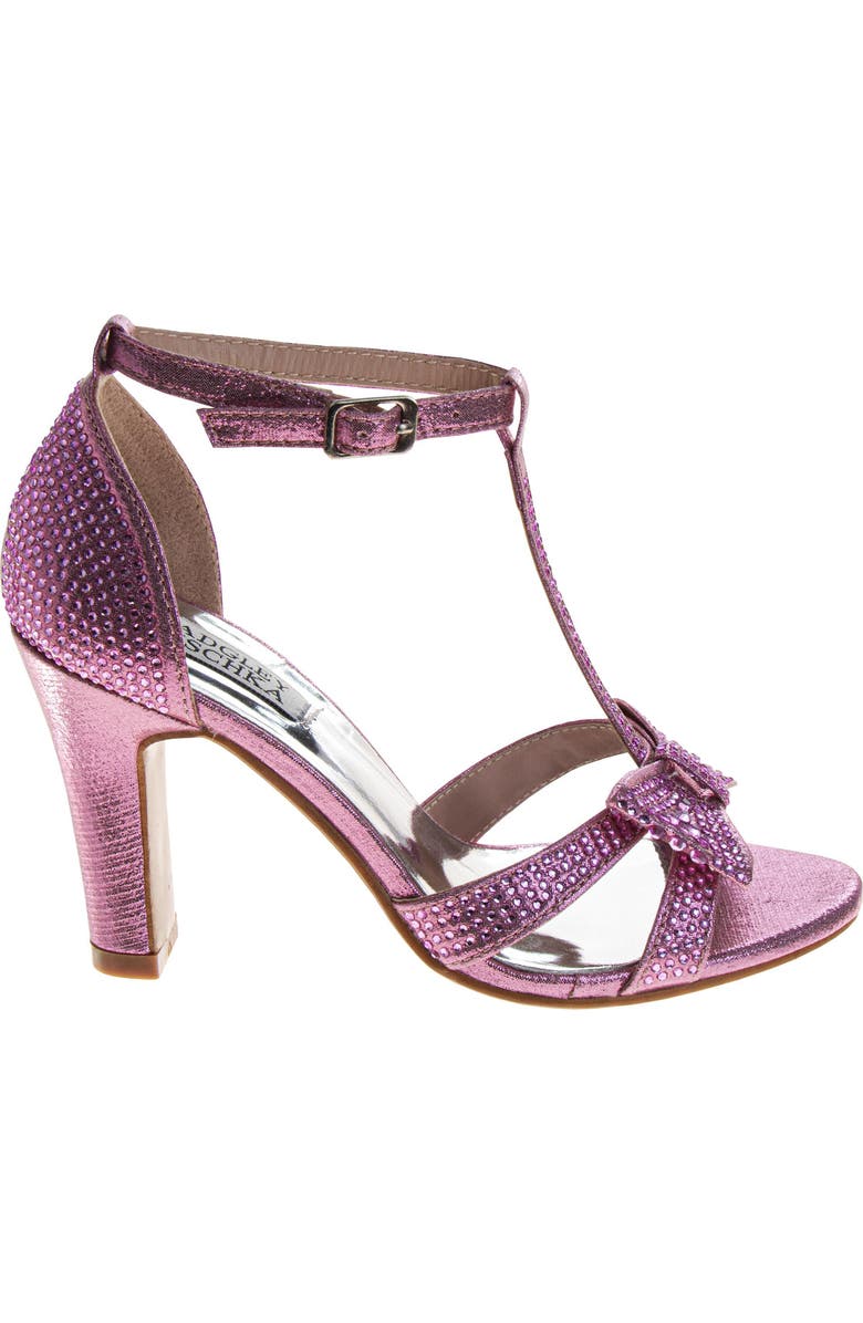 BADGLEY MISCHKA Kayla Heel Dress Sandals for Girls', Elegant and Stylish, Alternate, color, Pink