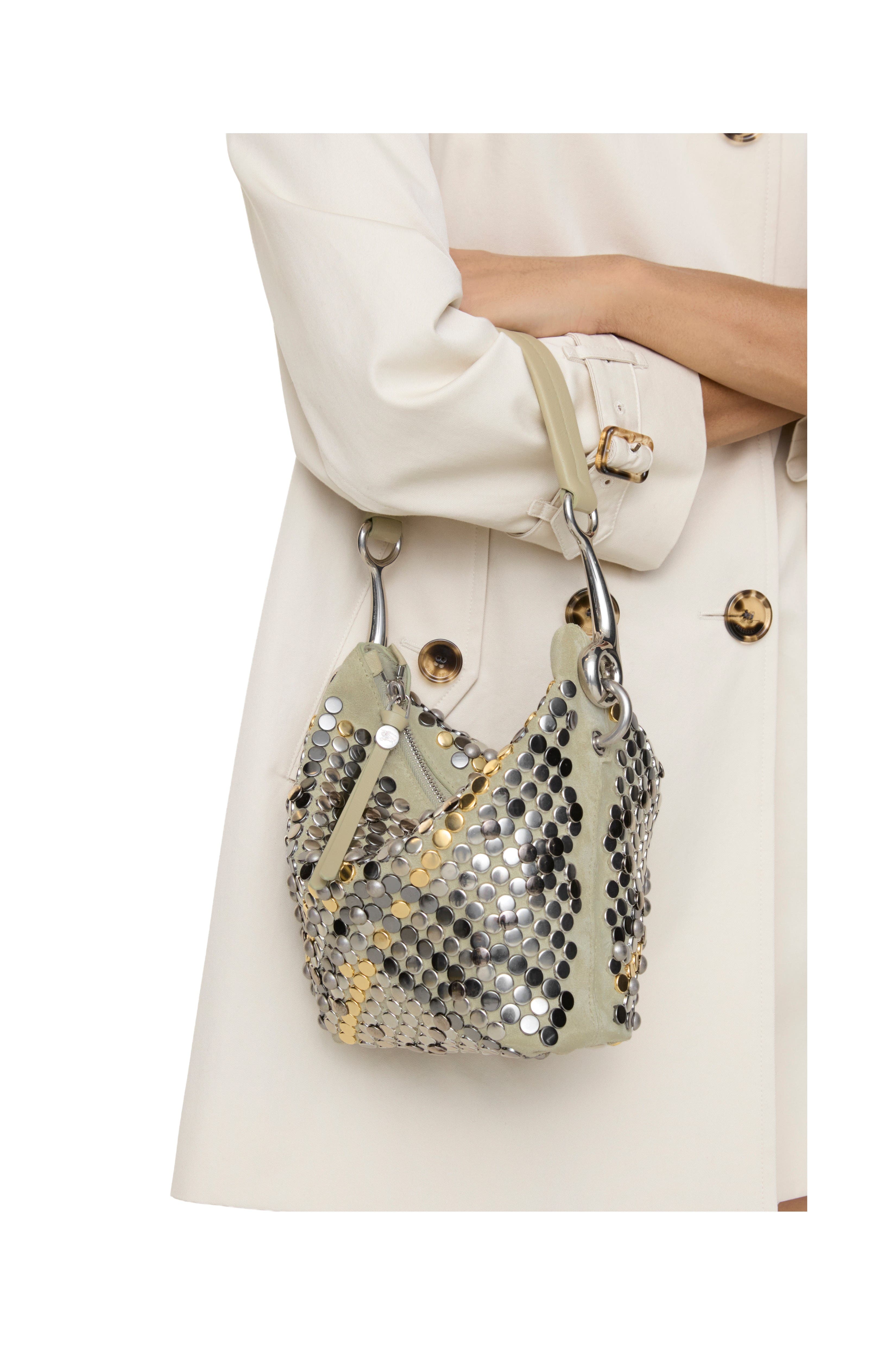 Burberry Mini Bridle Shoulder Bag, Alternate, color, Hunter Beige