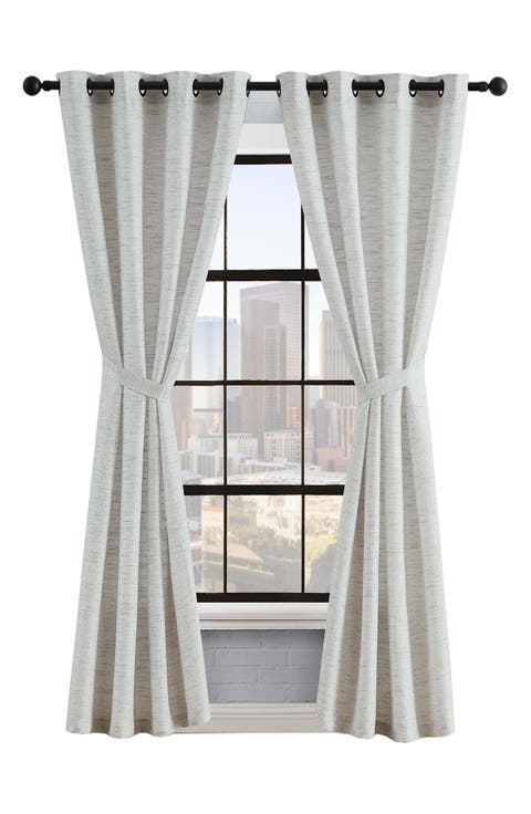Sierra Textured Set of 2 Curtain Panels