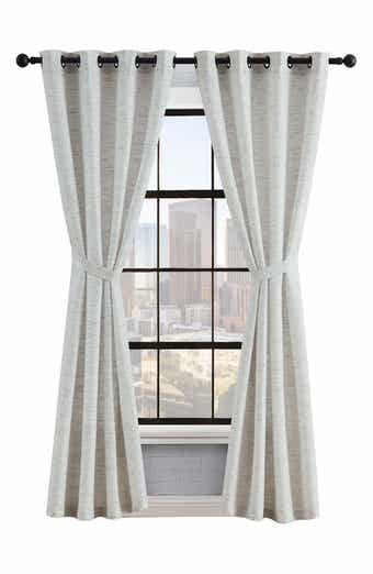 Lucky Brand Sierra Textured Set of 2 Curtain Panels