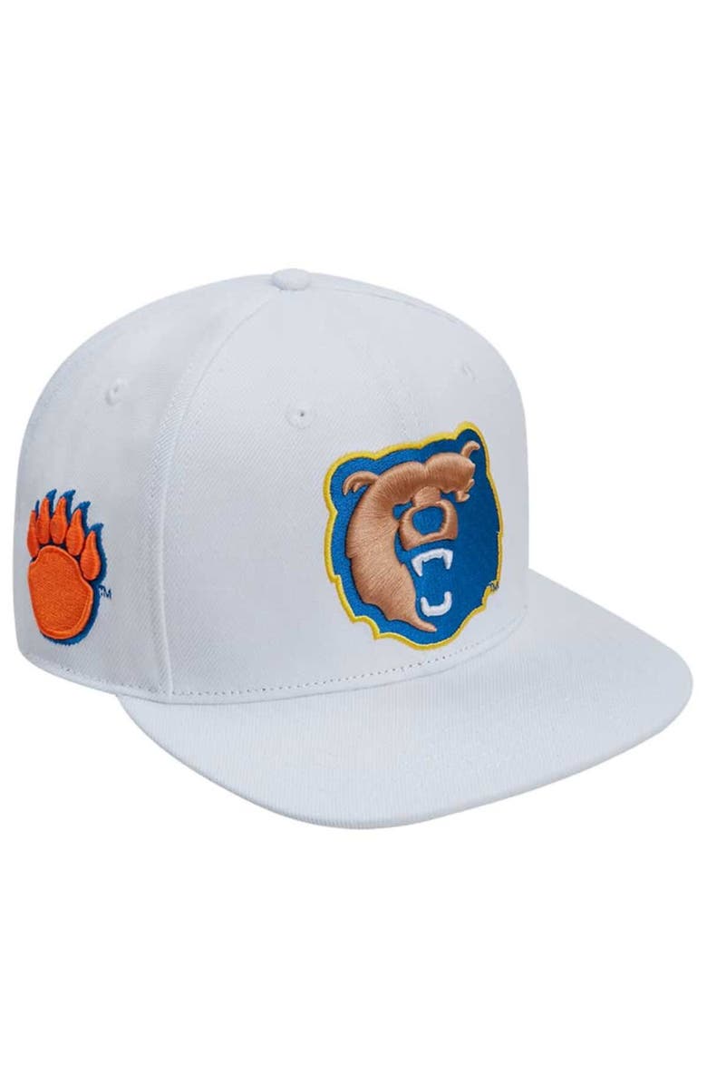 PRO STANDARD Men's Pro Standard White Morgan State Bears Mascot Evergreen Wool Snapback Hat, Alternate, color,