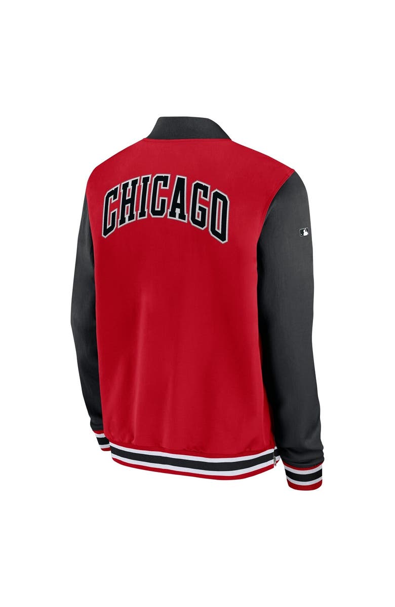 Nike Men's Nike Red/Black Chicago White Sox 2025 City Connect Authentic Collection Full-Zip Bomber Jacket, Alternate, color, Red
