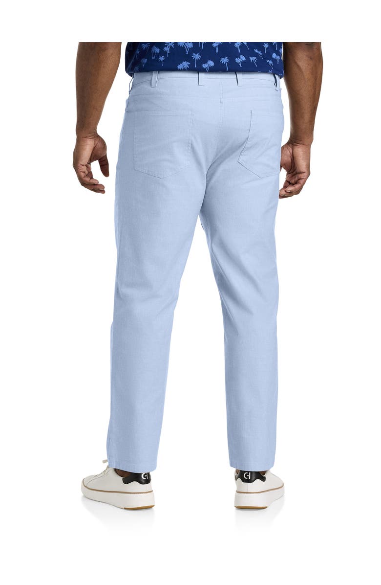 Oak Hill by DXL Straight-Fit Chambray 5-Pocket Pants, Alternate, color, Chambray