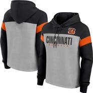 FANATICS Women's Fanatics Heather Gray/Black Cincinnati Bengals Bold Play Call Pullover Hoodie