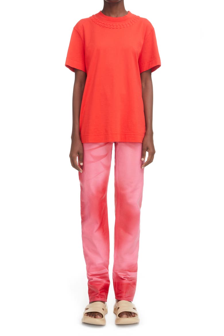 Straight Leg Jeans, Alternate, color, PINK