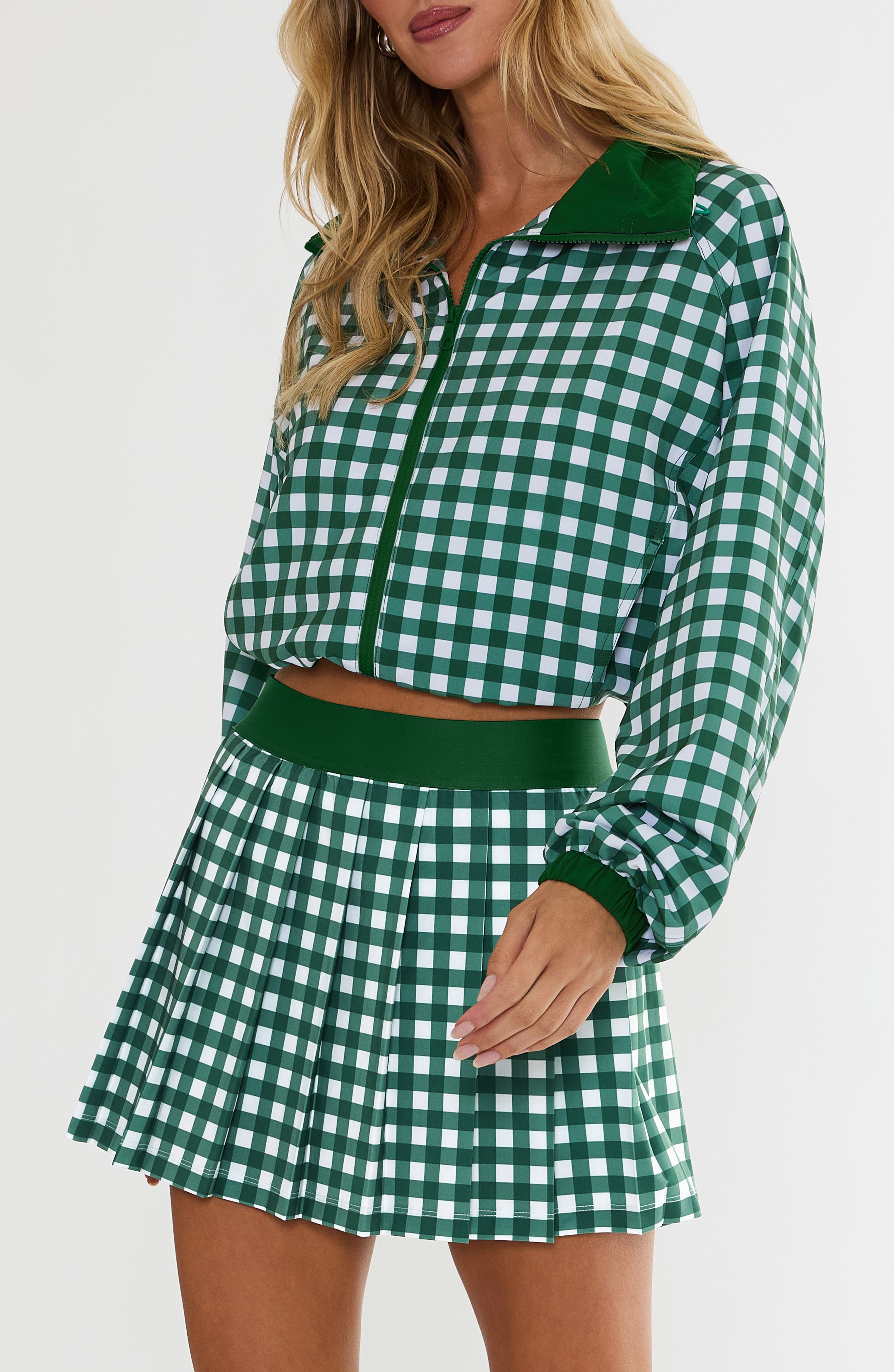 Beach Riot Casen Check Track Jacket (Women) | Nordstrom