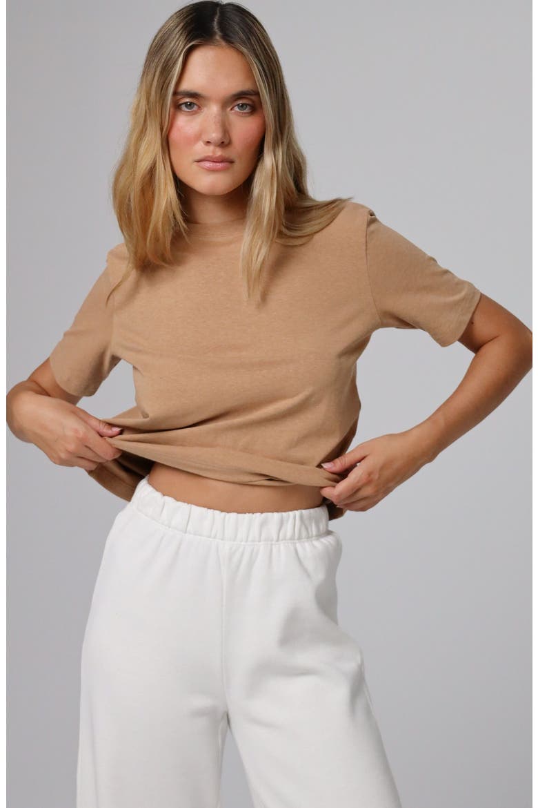 Hemp Essentials Short Sleeve Tee, Main, color, fawn