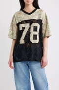 GOLDEN HOUR Lace 78 Camo V-Neck T-Shirt