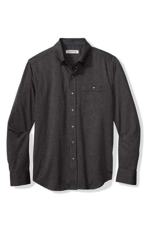 San Sebastian Microcheck IslandZone® Button-Up Shirt