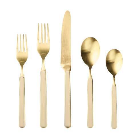 Fantasia Ice Gold Flatware  Set - 5 Pieces