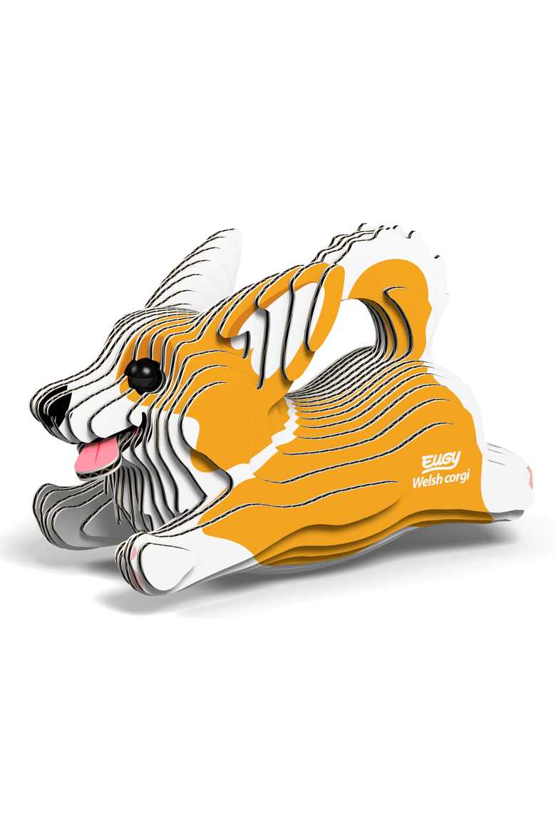 Welsh Corgi 3D Puzzle, Alternate, color, No Color