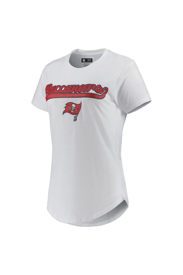 Women's Concepts Sport White/Charcoal Tampa Bay Buccaneers Sonata T-Shirt & Leggings Sleep Set, Alternate, color, White