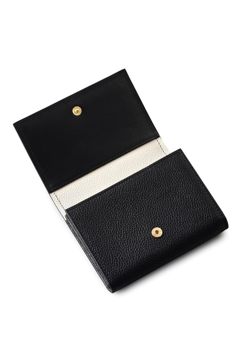 Medium Holmes Avenue Flapover Wallet, Alternate, color, BLACK