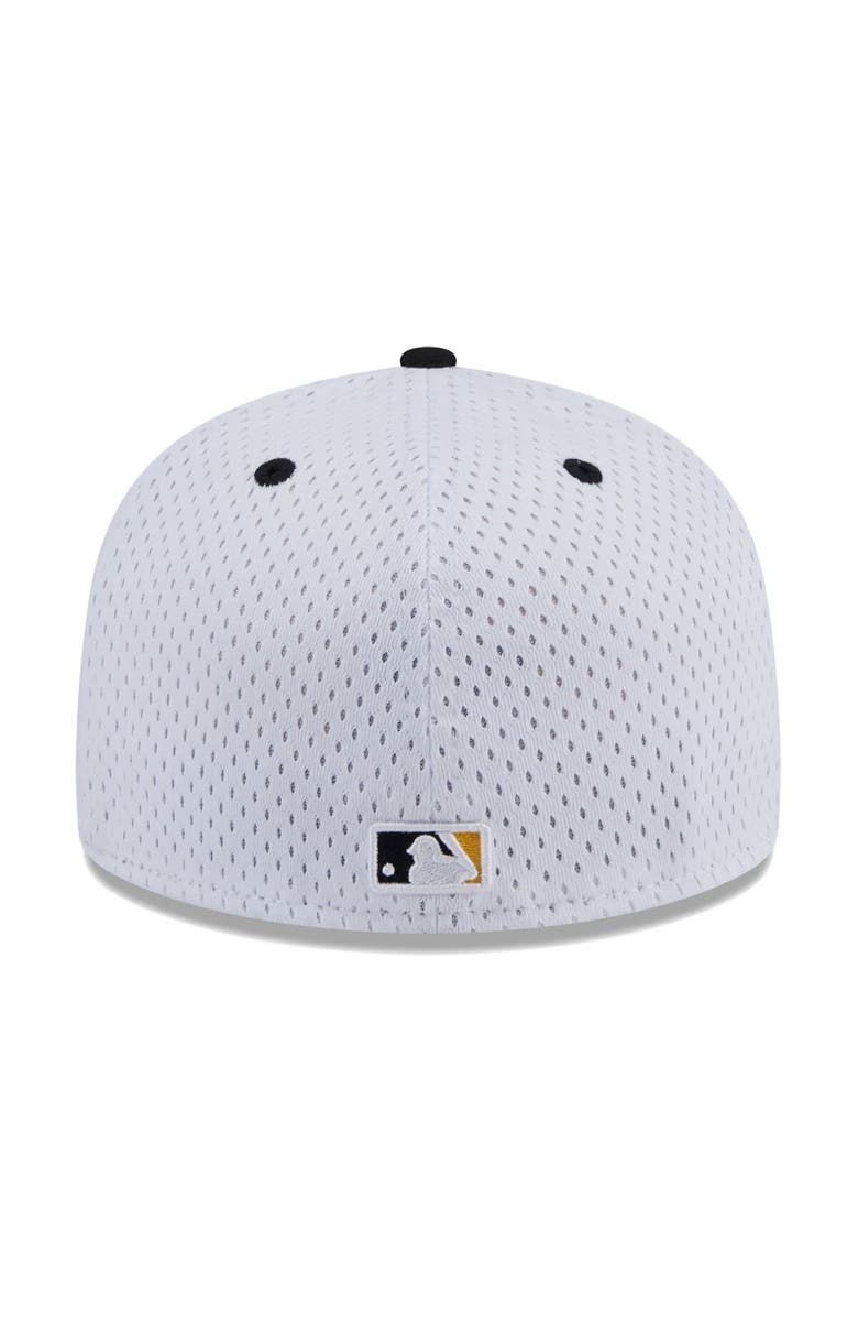 New Era Men's New Era White Pittsburgh Pirates Throwback Mesh 59FIFTY Fitted Hat, Alternate, color, 