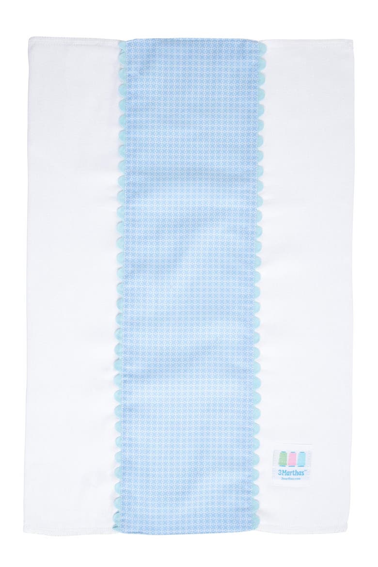 Dot Fancy Fabric Burp Cloth, Alternate, color, Airplane Dot