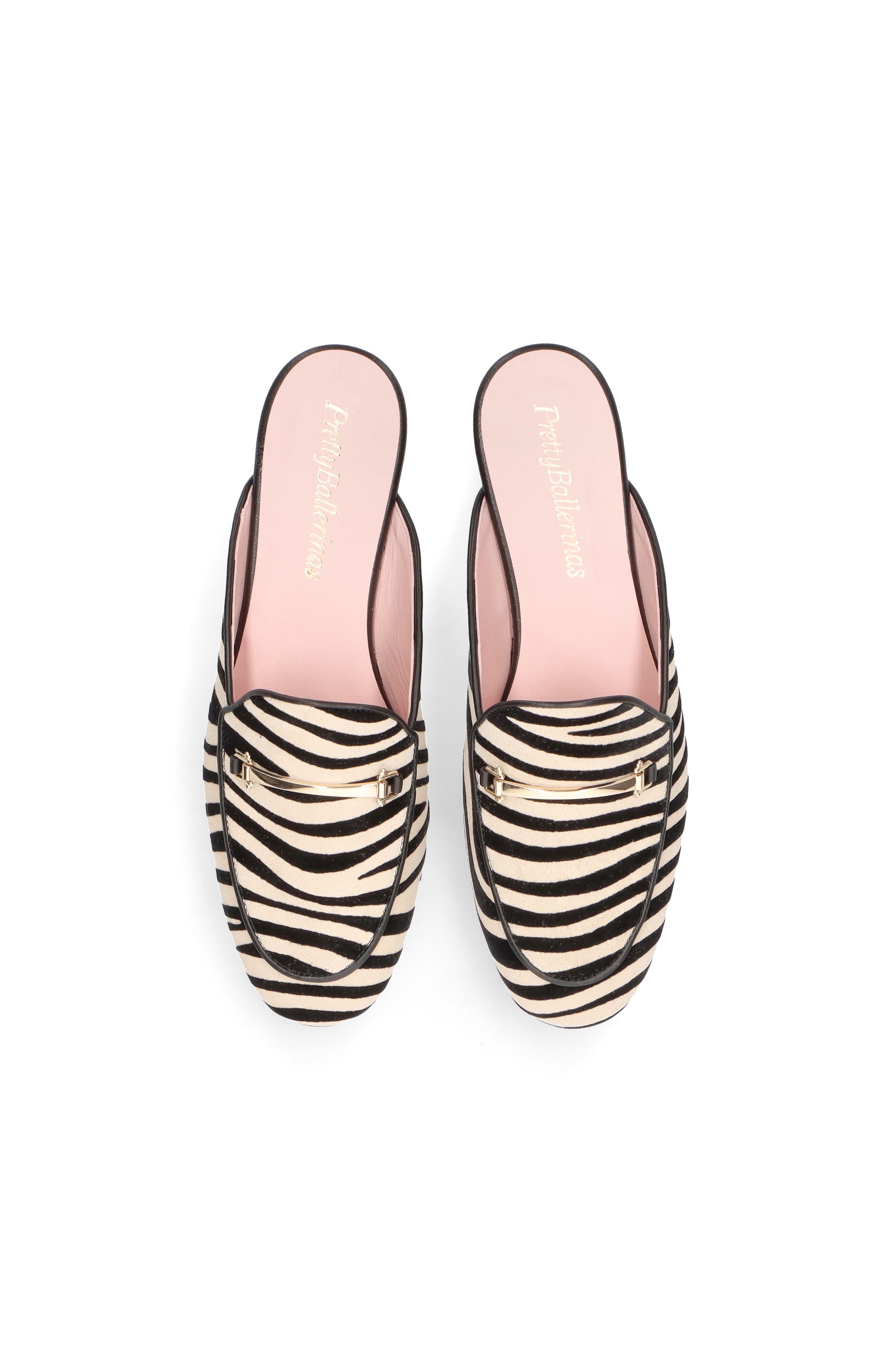 Pretty Ballerinas Round Toe Animal Print Loafer Slide, Main, color, Beige