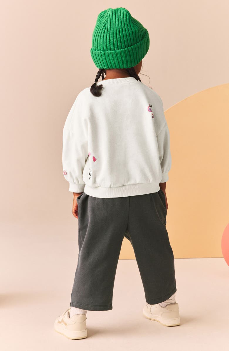 NEXT Kids' Appliqué Sweatshirt & Sweatpants Set, Alternate, color, 
