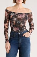 L'AGENCE Peonie Off the Shoulder Bodysuit