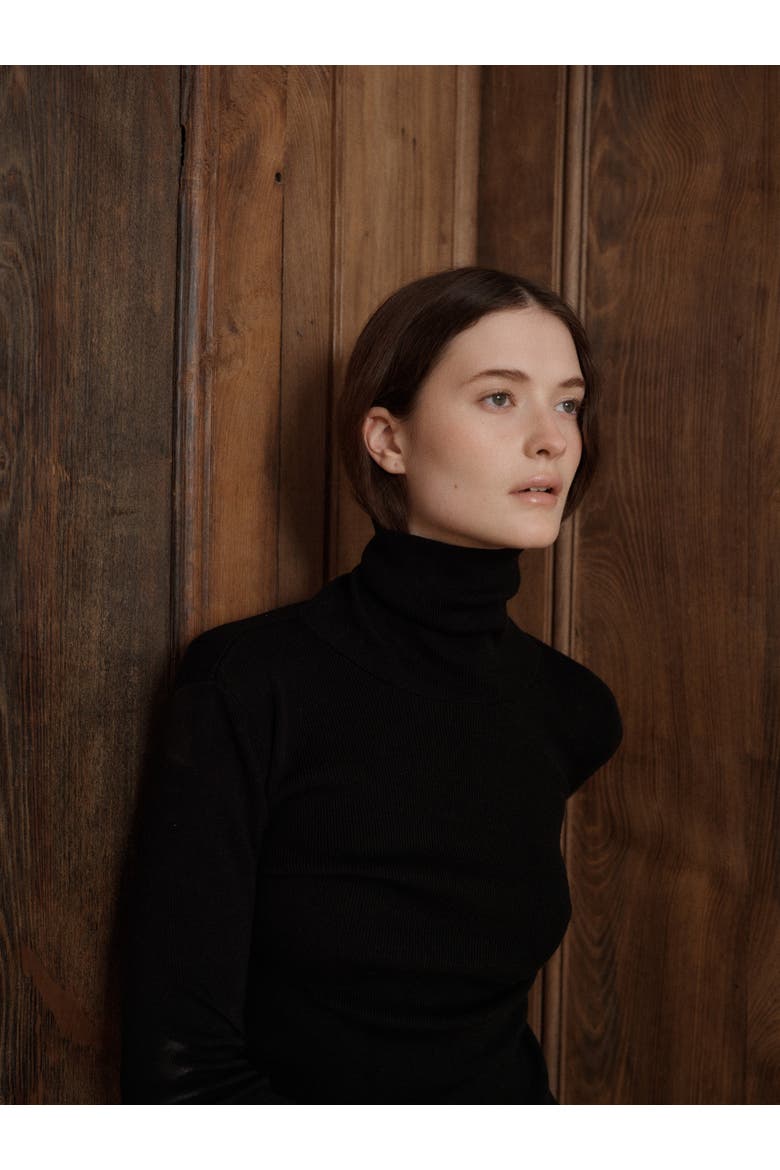 Petra Turtleneck, Alternate, color, Black