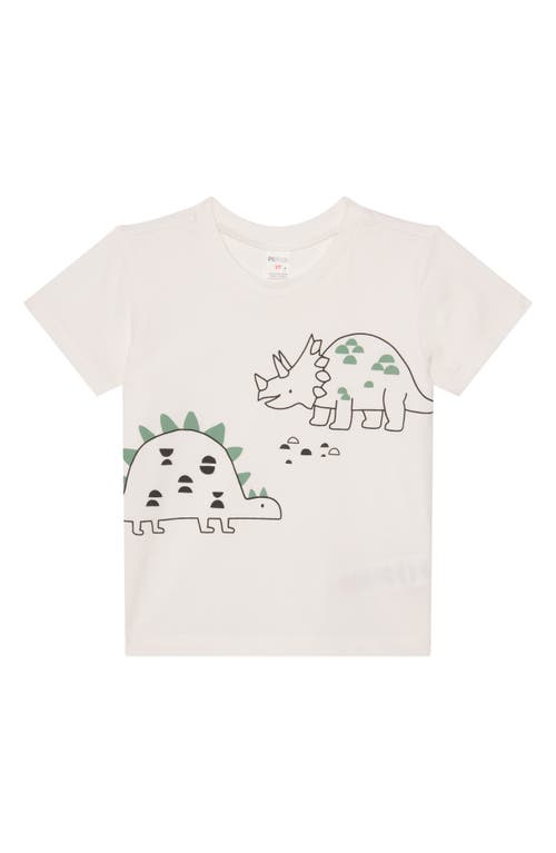 Petit Lem Kids' Dino Graphic T-shirt, Sweatshirt & Shorts Set