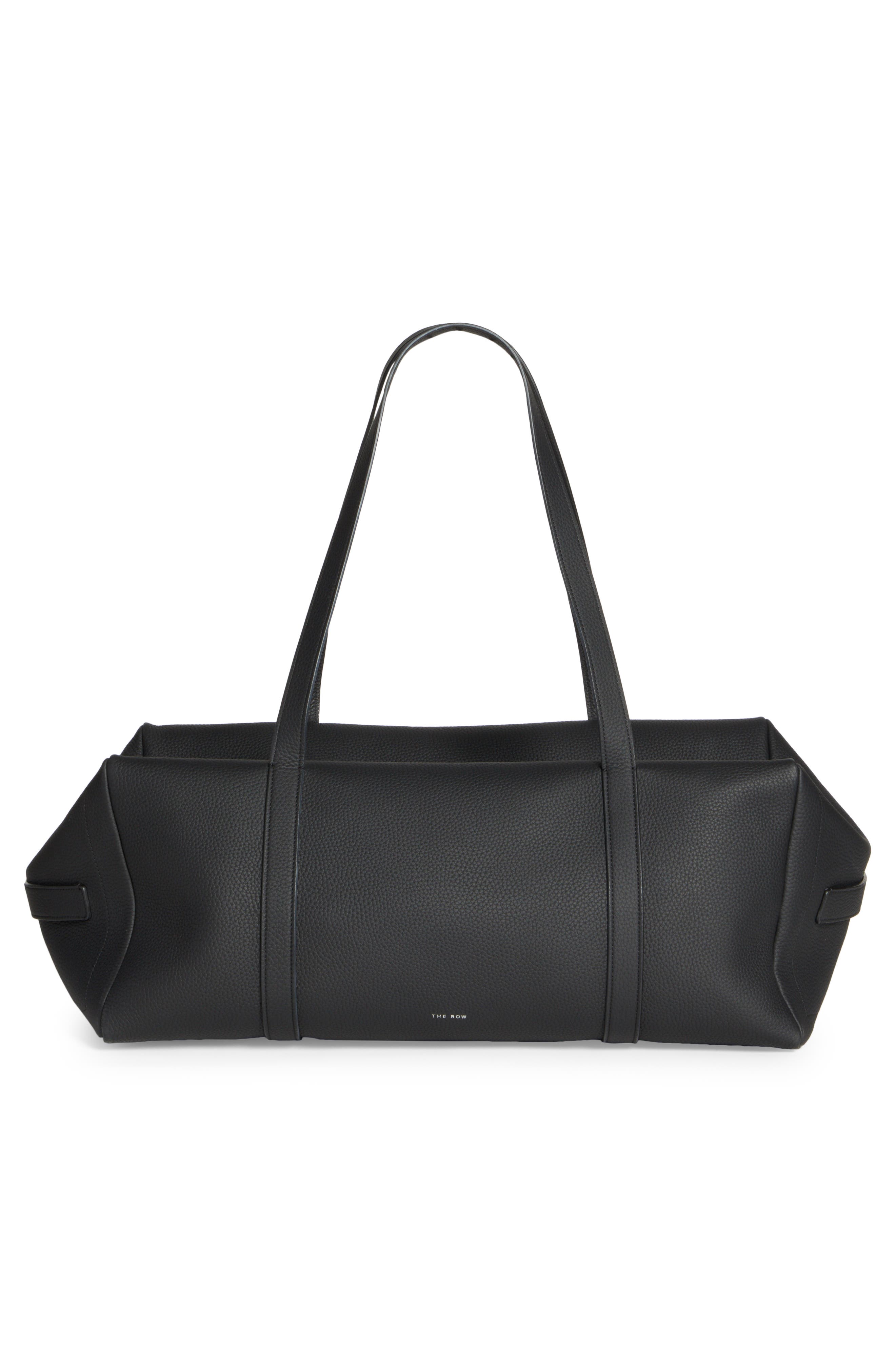 The Row Gio Leather Duffle Bag, Alternate, color, 