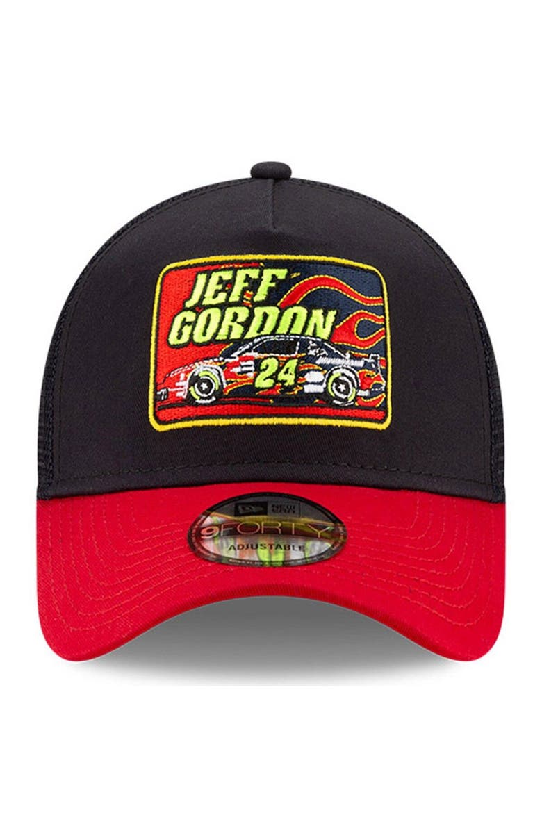 New Era Men's New Era Navy/Red Jeff Gordon Legends 9FORTY A-Frame Adjustable Trucker Hat, Alternate, color, 