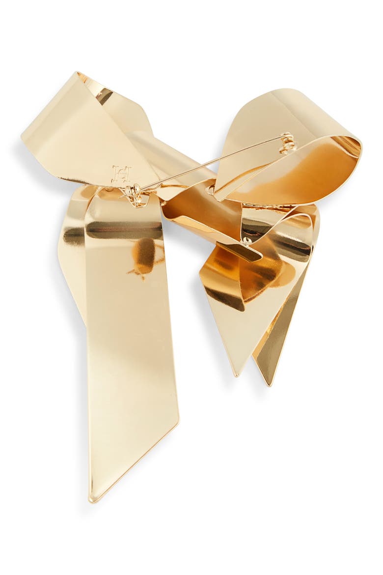 Bow Brooch, Alternate, color, 902 GOLD