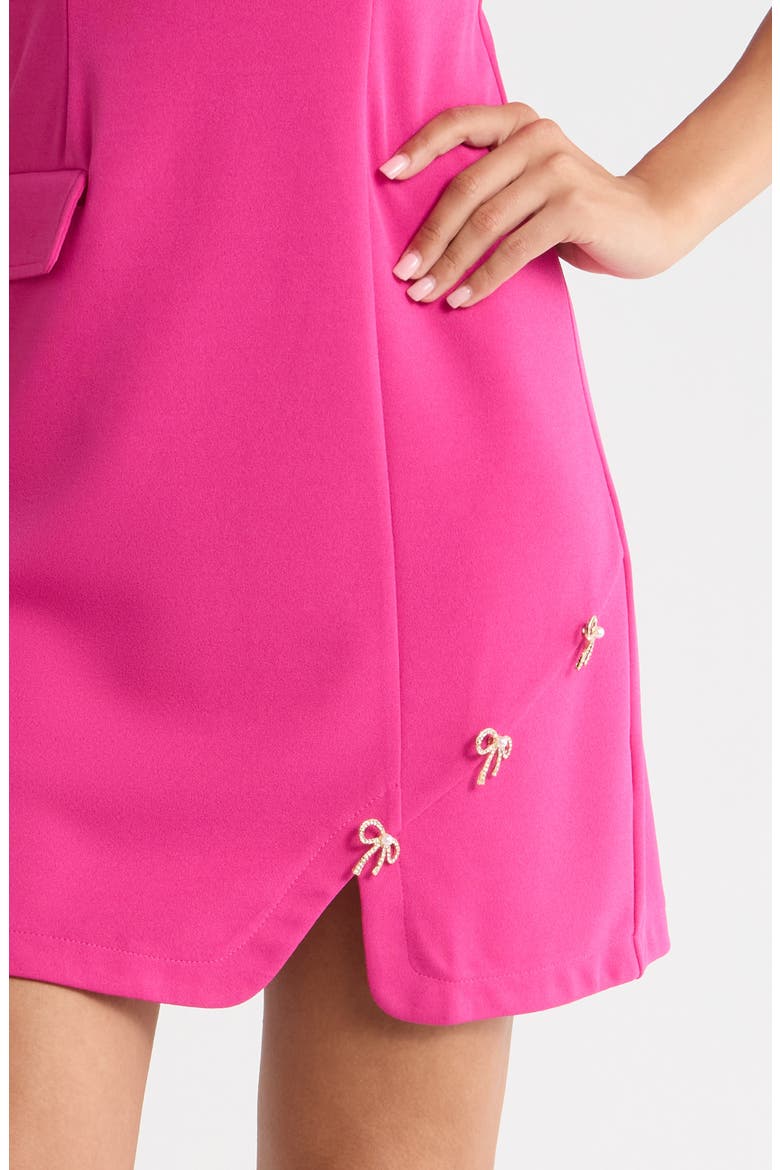 Rosalie Bows Sleeveless Minidress, Alternate, color, FUCHSIA