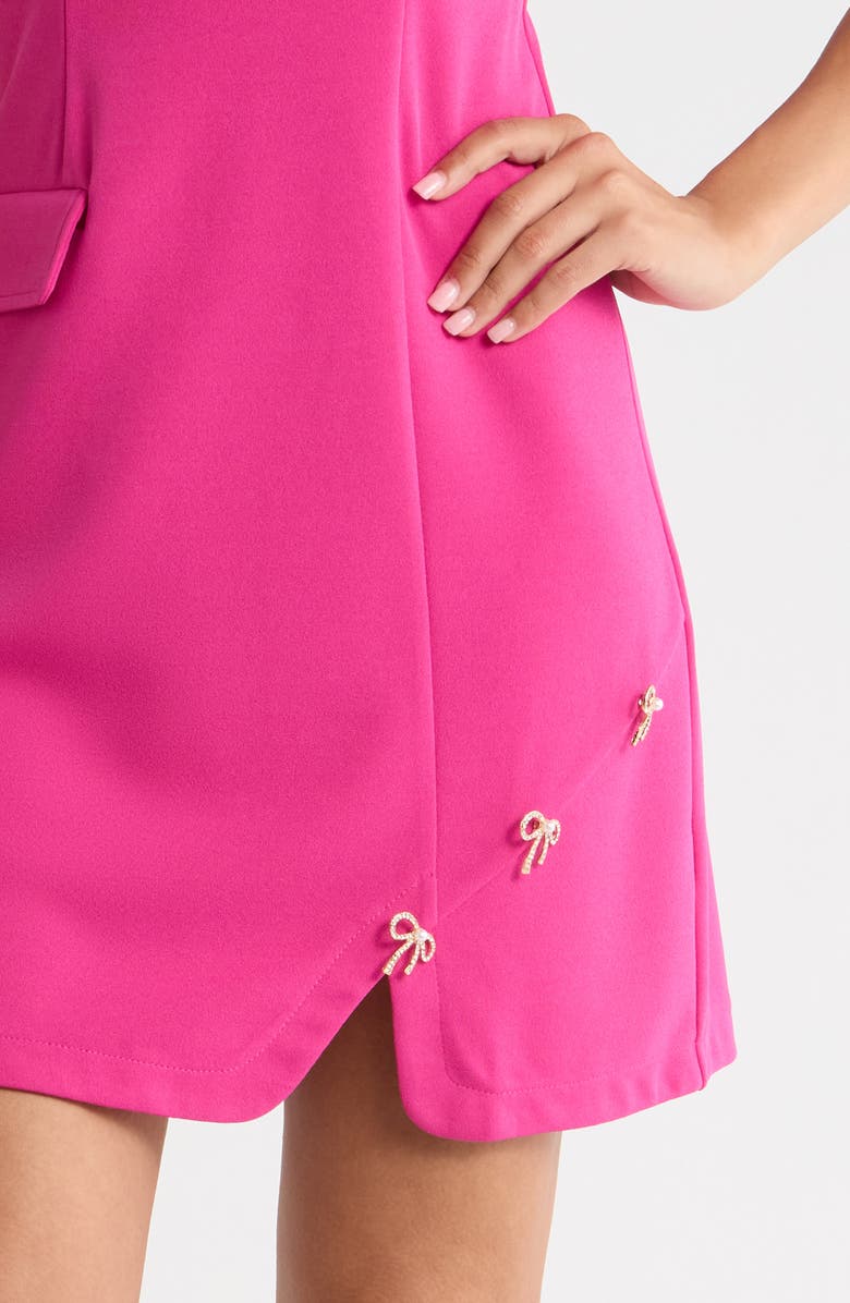 SUGARLIPS Rosalie Bows Sleeveless Minidress, Alternate, color, Fuchsia