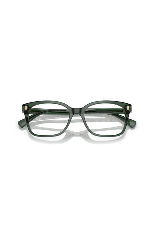 Ralph 53mm Rectangle Optical Glasses In Black