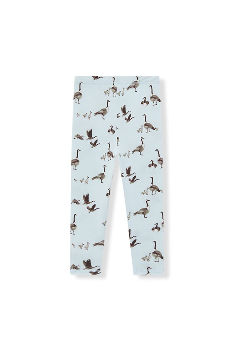 Luxe Stretch Long Sleeve Two Piece Pajama Set, Alternate, color, Goose