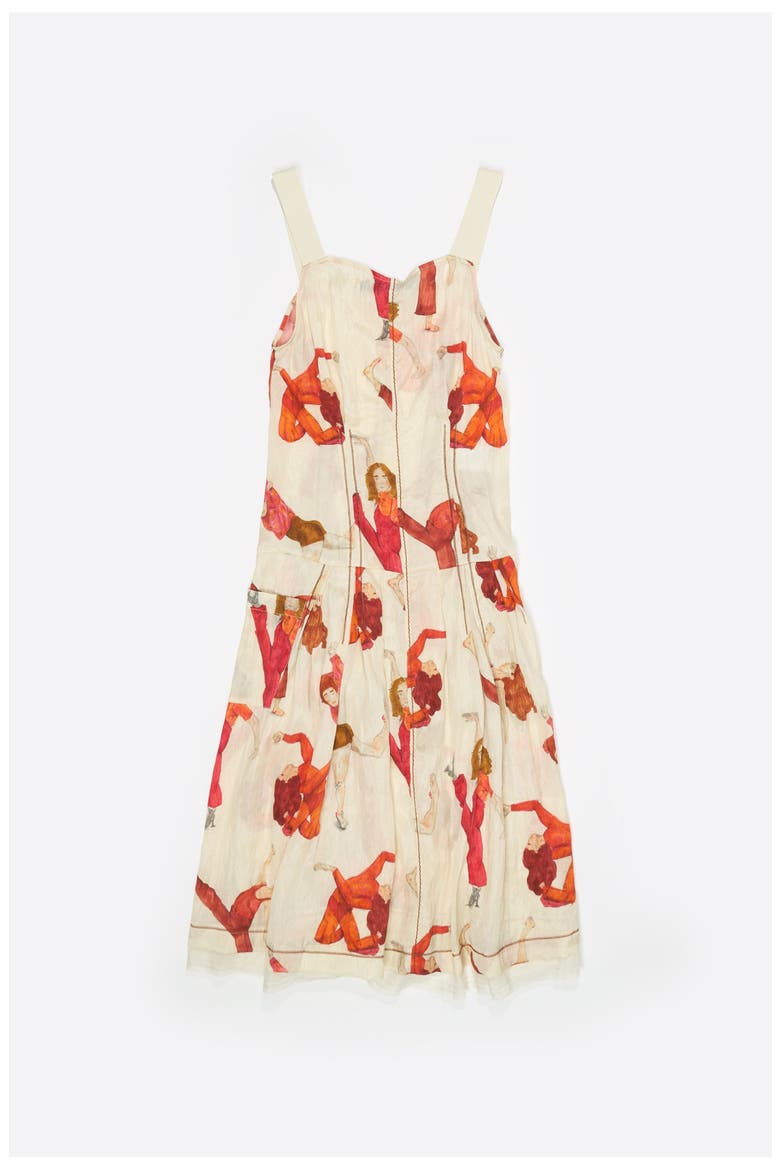 Dancers A-line strappy dress, Alternate, color, DANCERS