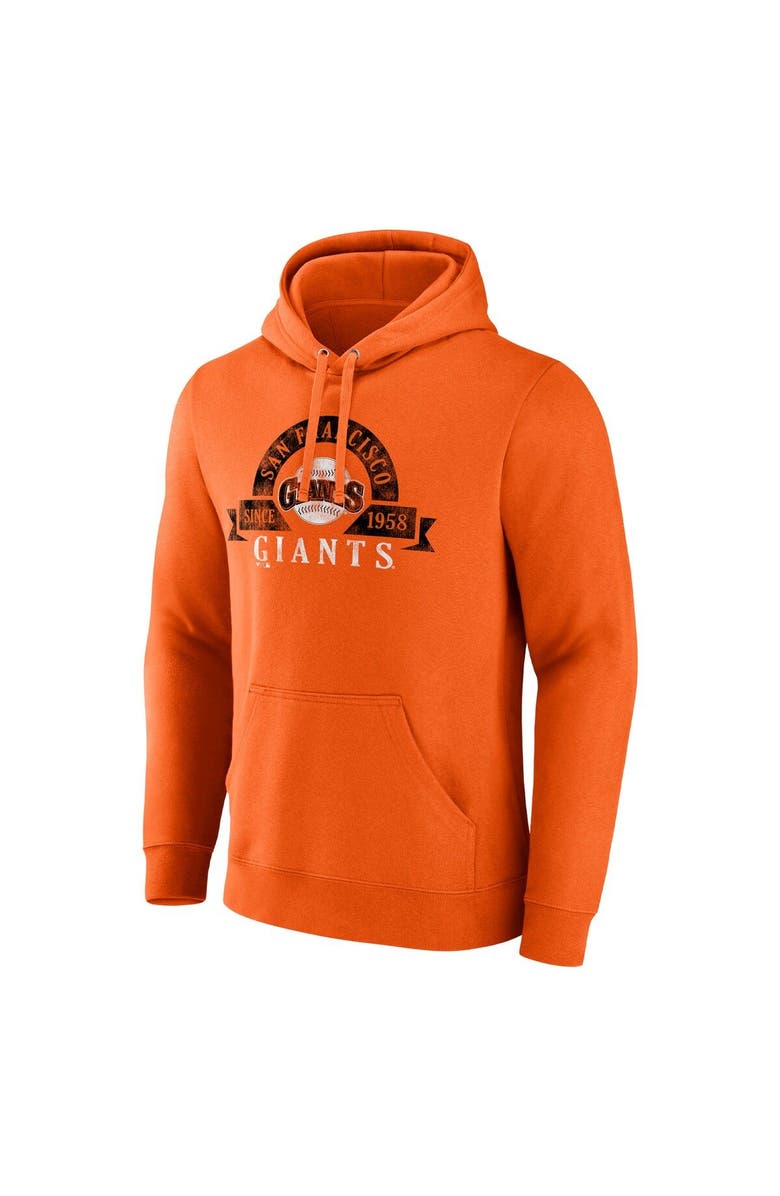 MAJESTIC Men's Majestic Orange San Francisco Giants Utility Pullover Hoodie, Alternate, color, 