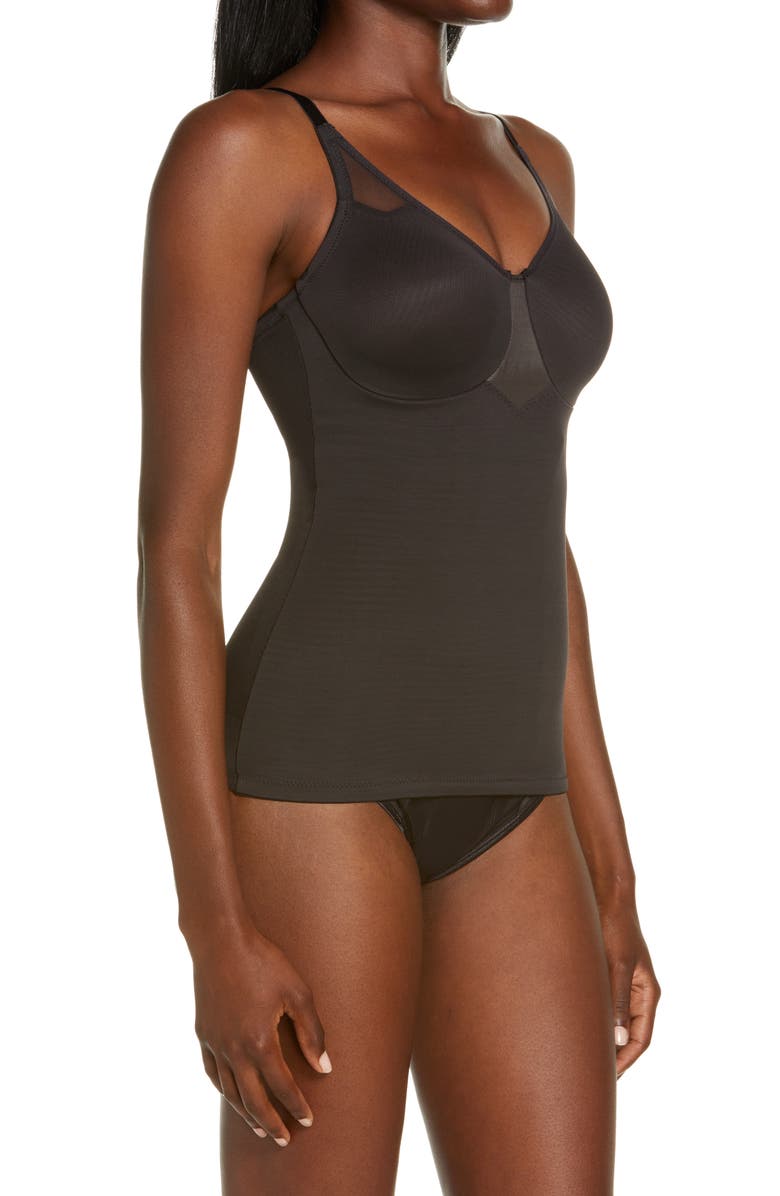 Miraclesuit<sup>®</sup> Sexy Sheer Underwire Shaping Camisole, Alternate, color, Black