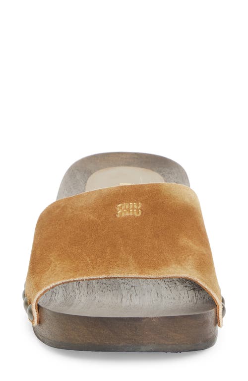 MIU MIU MIU MIU CLOG SLIDE SANDAL