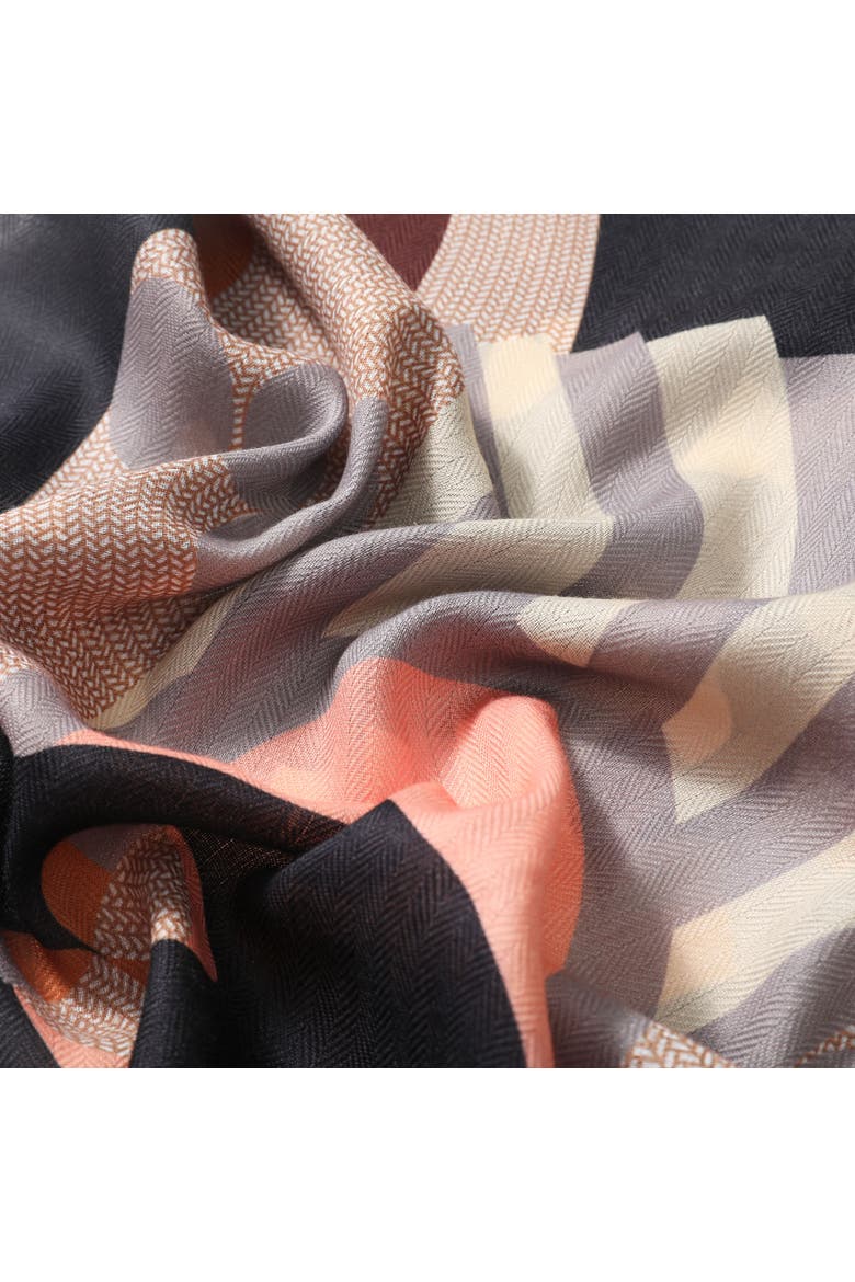 The Lexi Scarf, Alternate, color, Black/Brown