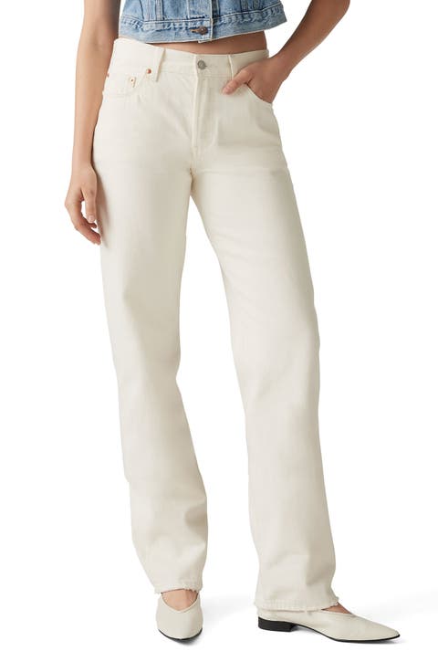 501® '90s Straight Leg Jeans (Ecru Booper No Damage)