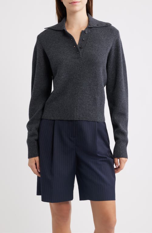 Rowing Blazers Merino Wool & Cashmere Polo Sweater In Blue