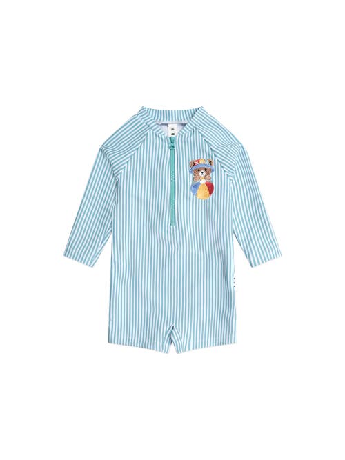 Huxbaby Huxbear Stripe Swimsuit Shortie In Green