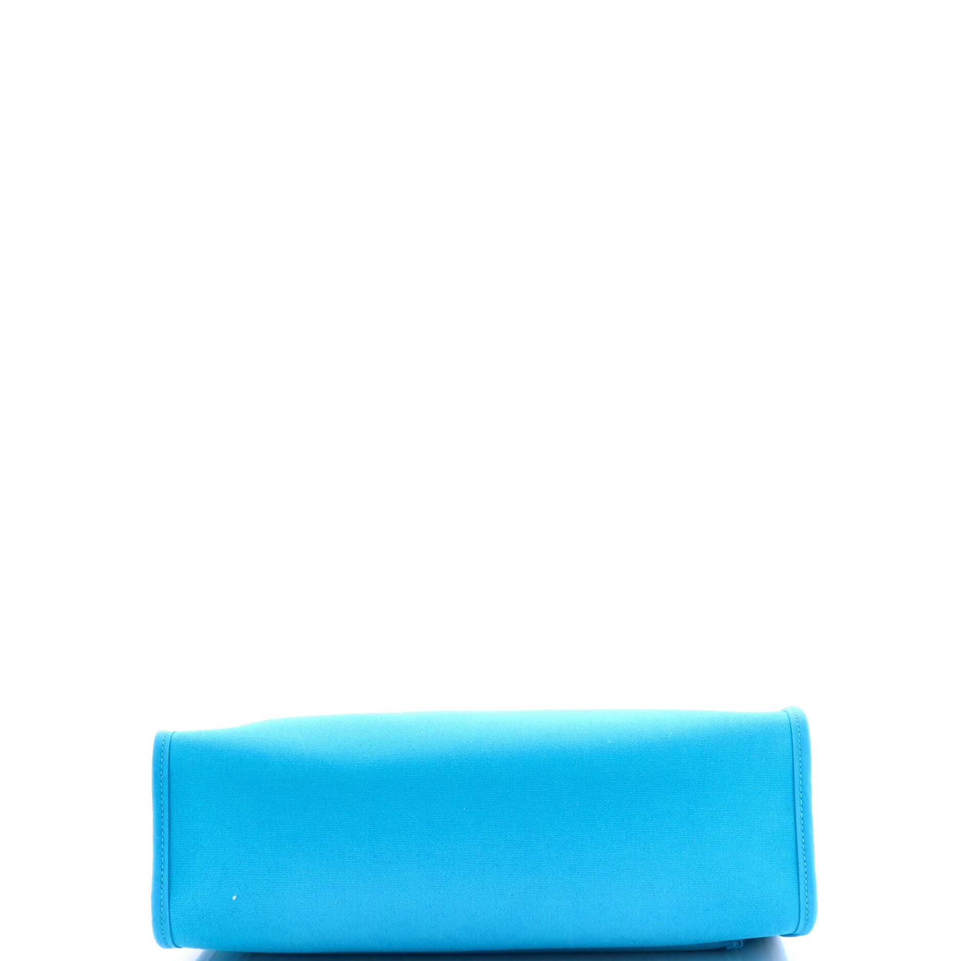 Pre-Owned Hermes Herbag Zip Verso Leather and Toile 31, Alternate, color, Bleu Azteque