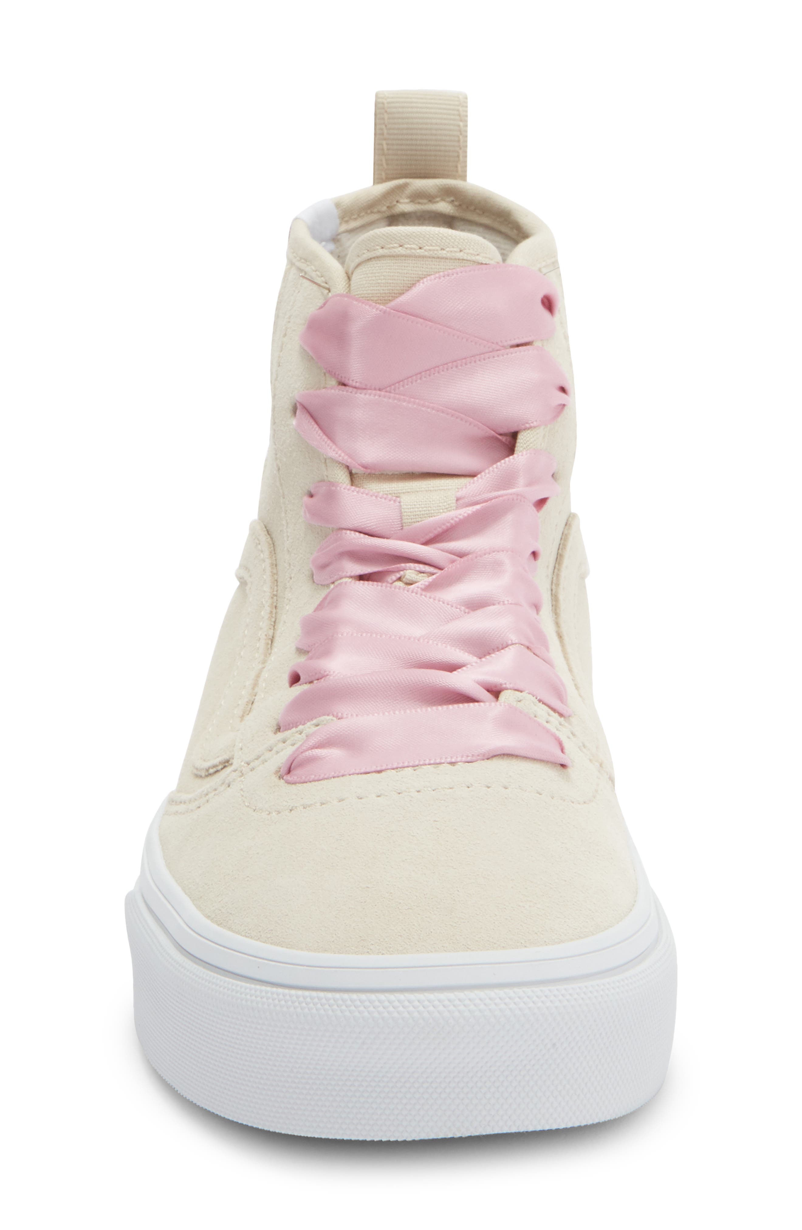 Vans Ashwood High Top Sneaker, Alternate, color, Satin Lace Oatmeal