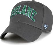 '47 Men's '47 Charcoal Tulane Green Wave Legend Lone Script MVP Adjustable Hat