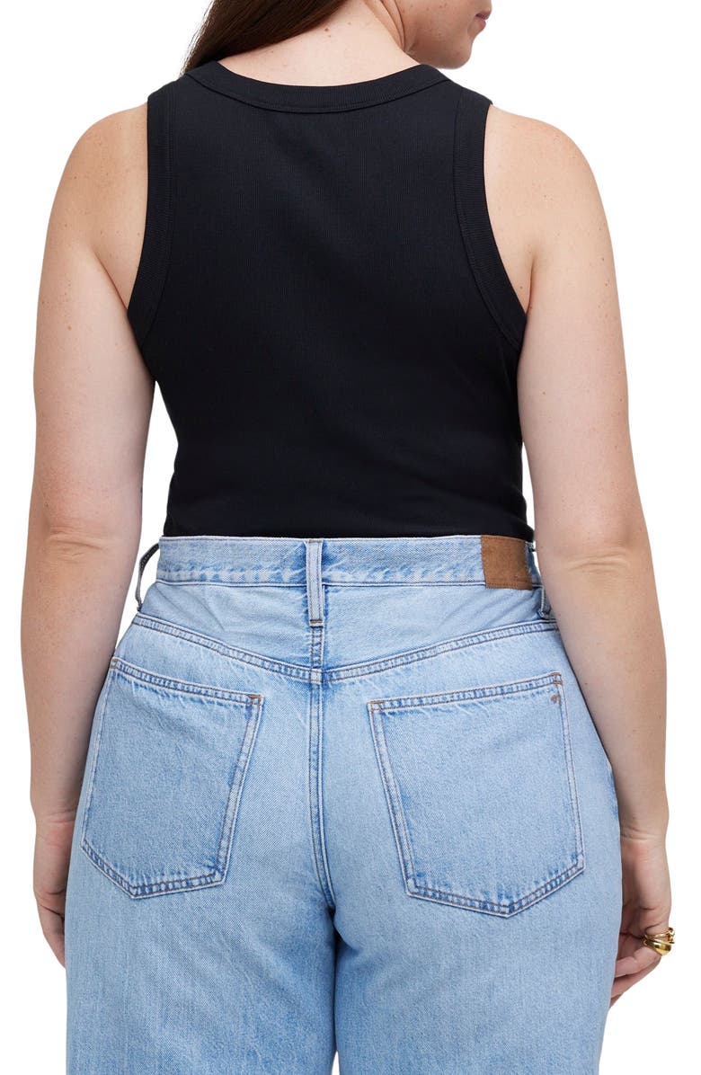 Madewell Supima<sup>®</sup> Cotton Rib Cutaway Tank, Alternate, color,