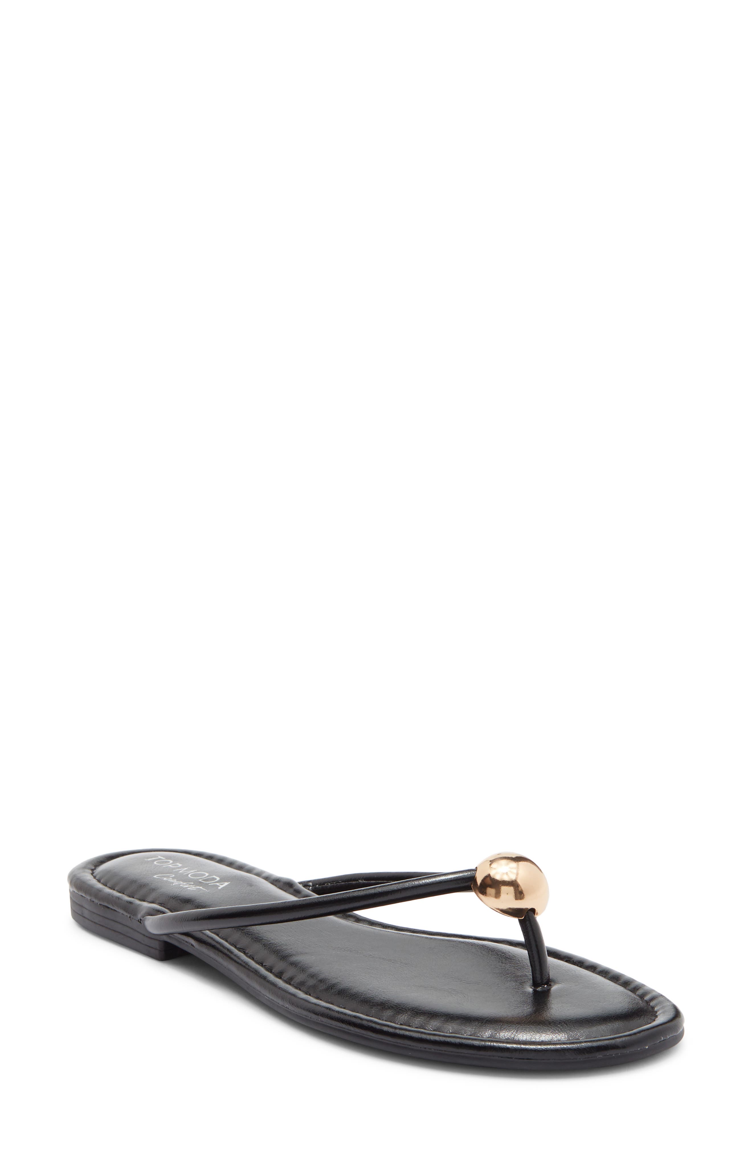 TOP MODA Sweden Flip Flop, Main, color, Black