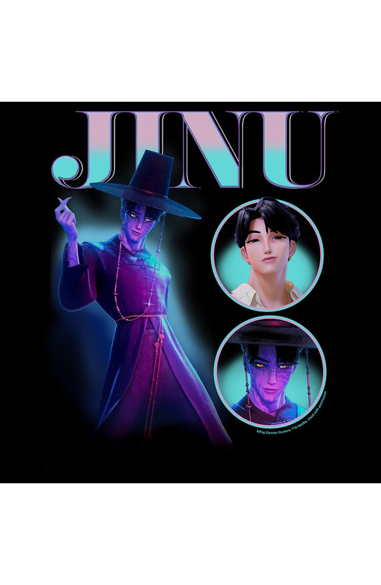 KPop Demon Hunters Boy's KPop Demon Hunters Jinu Saja Boy Collage  Graphic T-Shirt, Alternate, color, Black