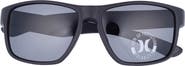 Hurley 58mm Polarized Square Sunglasses