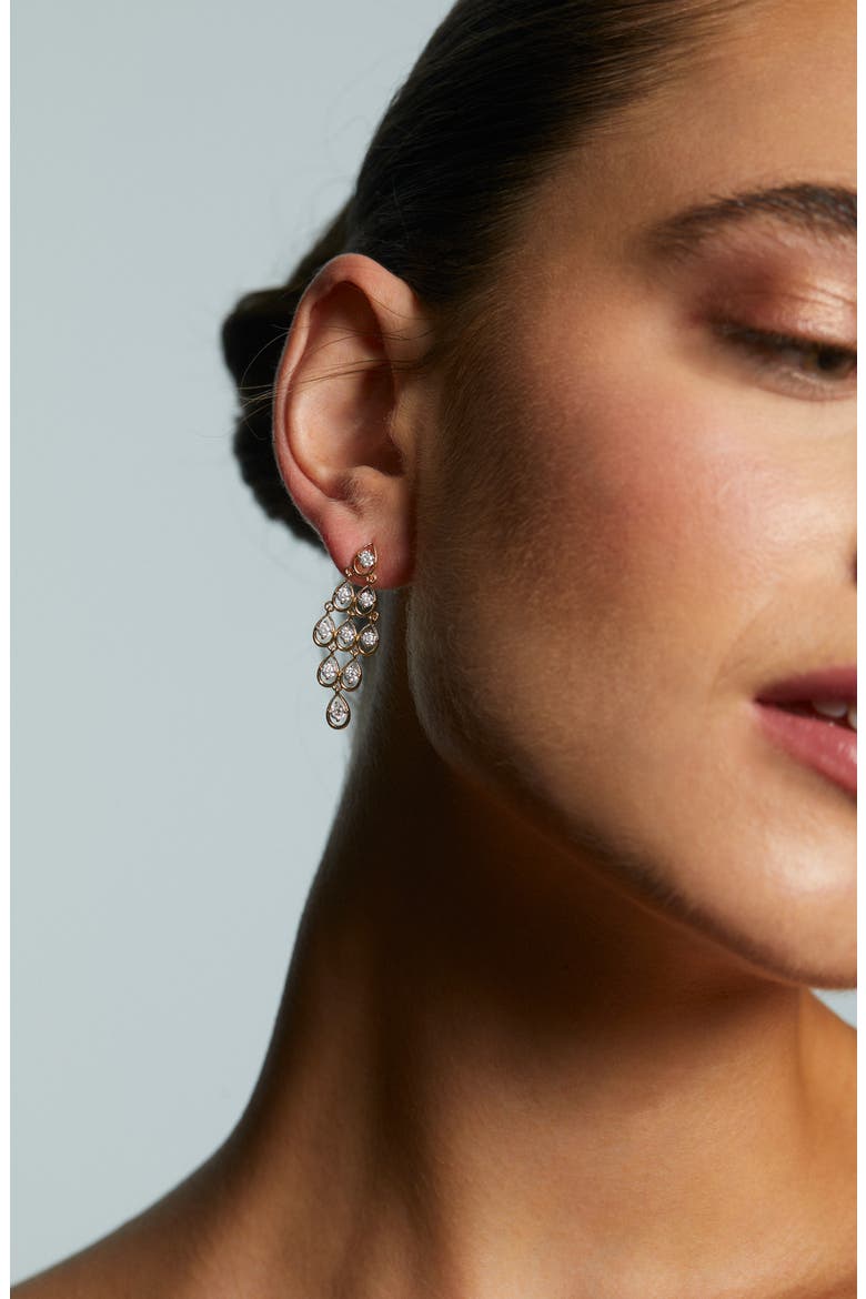 It Girl Kite Cubic Zirconia Drop Earrings, Alternate, color, GOLD
