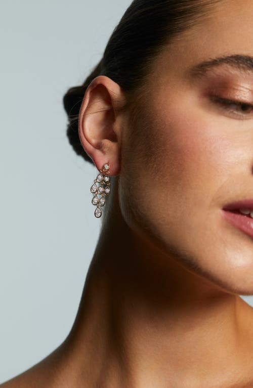 Nadri It Girl Kite Cubic Zirconia Drop Earrings In Gold